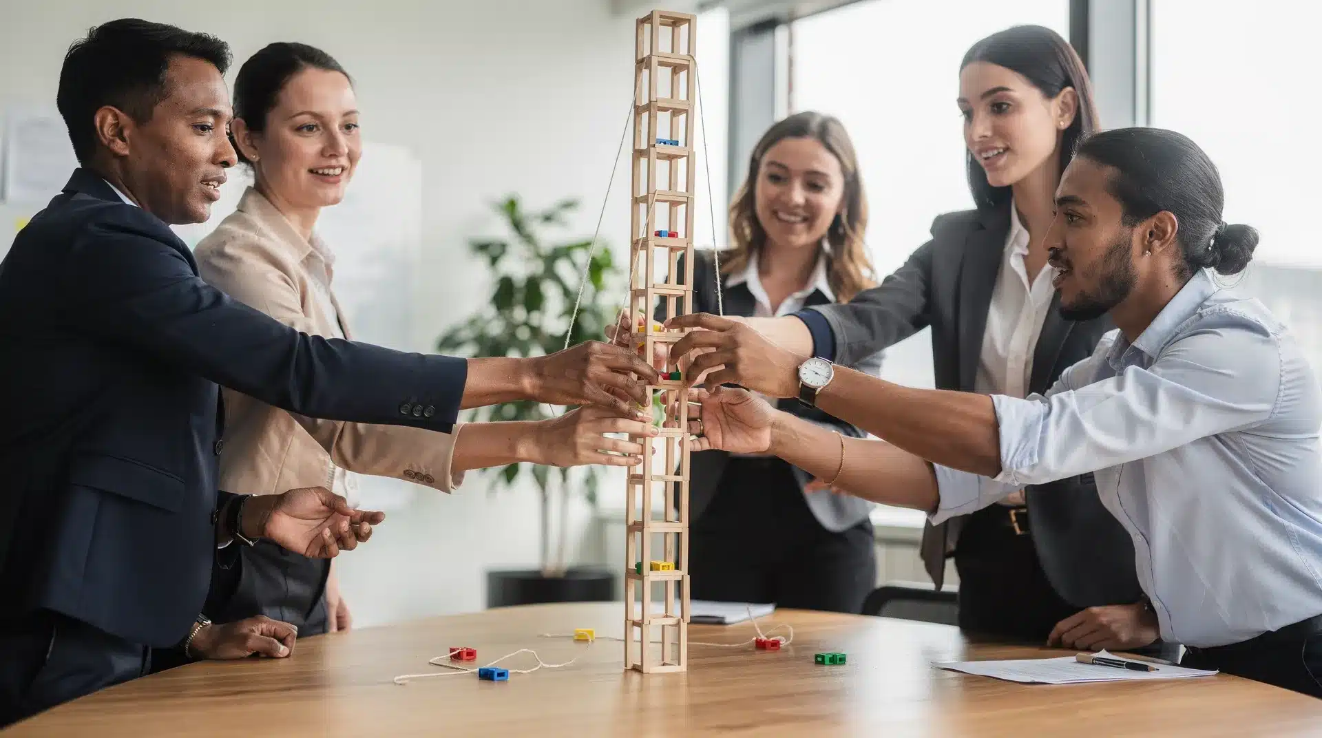 Interactive group tours that incorporate problem-solving and exploration are effective for corporate team building because